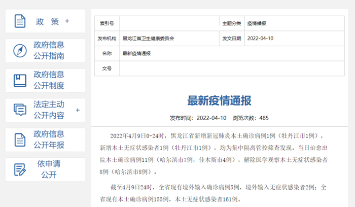 哈尔滨新增4例无症状感染者.哈尔滨新增4例无症状感染者是哪里的-第2张图片