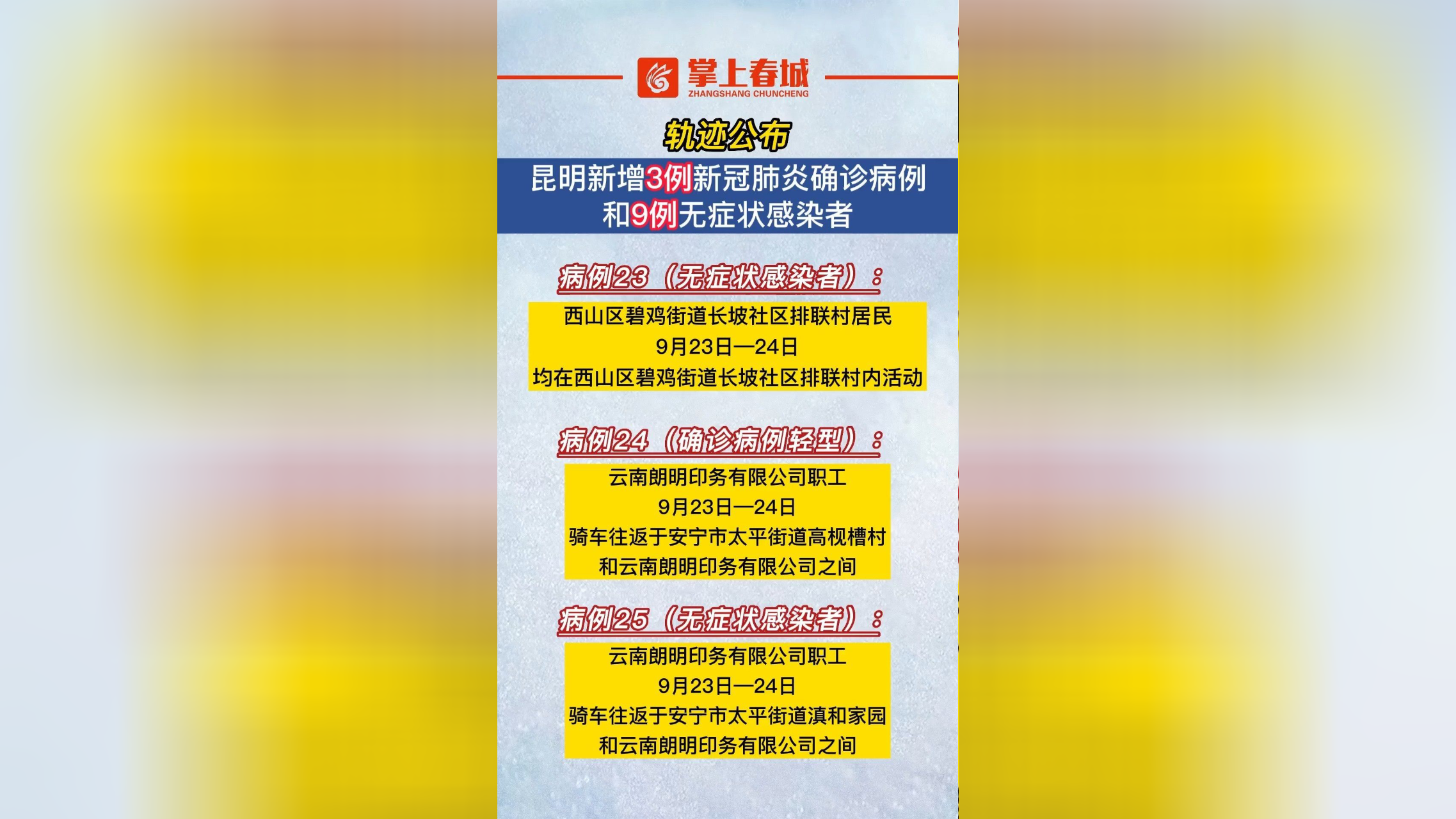 云南新增本土9例︰(云南新增本土病例轨迹)